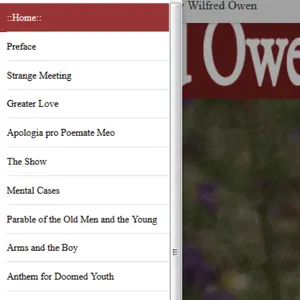 Poems by Wilfred Owen screenshot 0