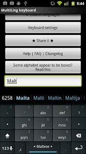 Maltese Keyboard plugin screenshot 1