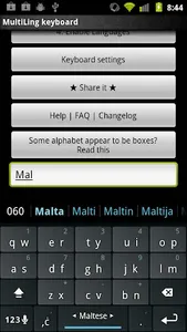 Maltese Keyboard plugin screenshot 2