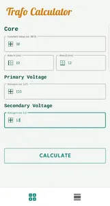 Trafo Calculadora screenshot 1