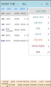 임대, 월세 관리 소나네 월세관리 screenshot 1
