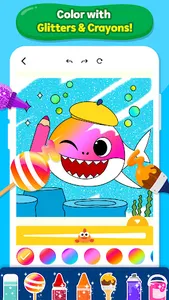 Baby Shark Coloring Book screenshot 2