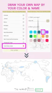 YOUR WORLD - Color visited cou screenshot 1