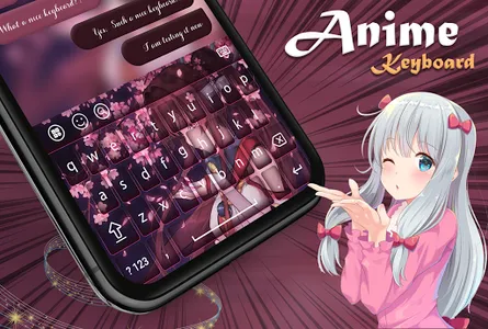 Keyboard - Anime Keyboard screenshot 3