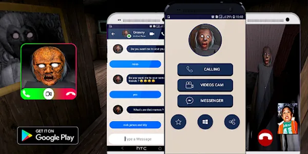 scary granny's video call chat screenshot 0