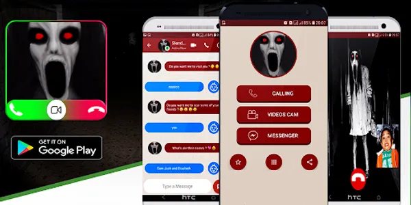 scary Ghost video call nd chat screenshot 0