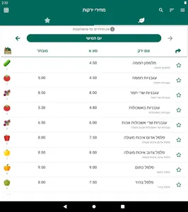 מחירי ירקות סיטונאים ארציים screenshot 8