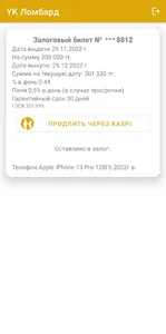 YK Ломбард screenshot 3