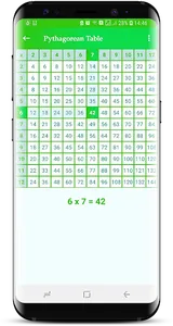 Multiplication table screenshot 7