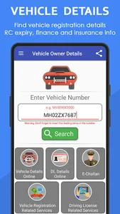 Vehicle Owner Details India screenshot 1