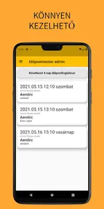 Idopontmester admin screenshot 0