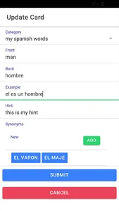Language Flash Cards screenshot 3