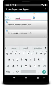 Il mio Rapporto e Appunti screenshot 3