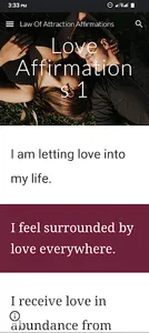 Law Of Attraction Affirmations screenshot 7