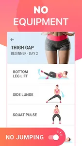 Leg Workouts - Tone up & Slim screenshot 4