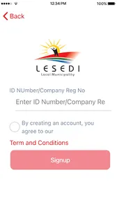 LESEDI Municipality CUSP screenshot 2