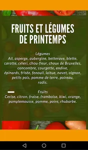 Produits de saison screenshot 2