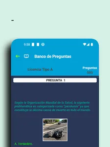 Preguntas Examen de Manejo Ar screenshot 7