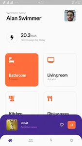 Smart home App UI - Flutter de screenshot 0