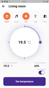 Smart home App UI - Flutter de screenshot 1