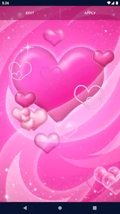 Pink Hearts Live Wallpaper screenshot 4