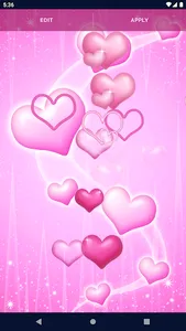 Pink Hearts Live Wallpaper screenshot 5