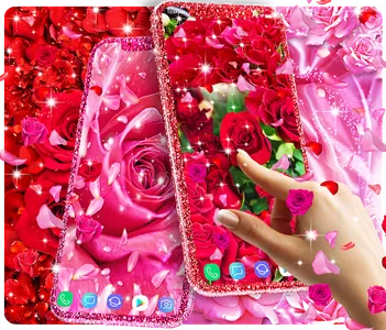 Rose petal live wallpaper screenshot 0