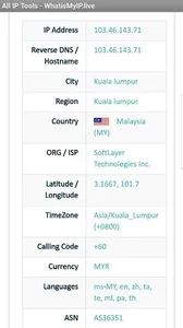 What is My IP address screenshot 1