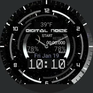 Digital Dust HUD Watch Face screenshot 0