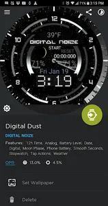 Digital Dust HUD Watch Face screenshot 1