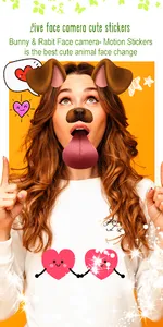 Live Face Camera Cute Stickers screenshot 11