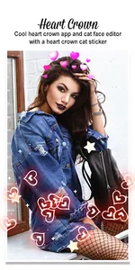 Heart Crown Photo Editor App screenshot 0