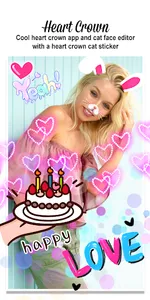 Heart Crown Photo Editor App screenshot 6