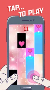 Lovely Heart Piano Tiles screenshot 0