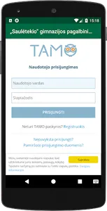„Saulėtekio“ gimnazijos pagalb screenshot 1