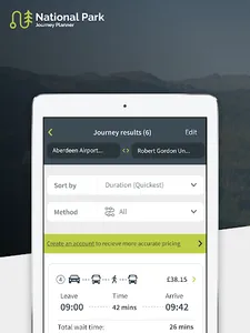 National Park Journey Planner screenshot 14