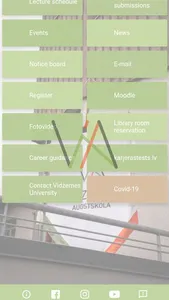 ViAapp (Vidzemes Augstskola) screenshot 1