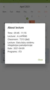 ViAapp (Vidzemes Augstskola) screenshot 5