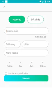 MaCa App: Quản lý Calories, Tí screenshot 5