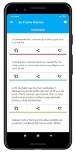 Je T'aime Maman messages screenshot 0