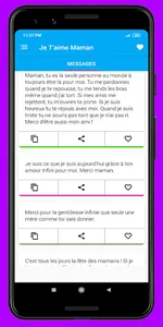 Je T'aime Maman messages screenshot 3