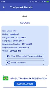 Brazil Trademark Search Tool screenshot 3