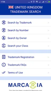 U.K. Trademark Search Tool screenshot 0