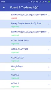 U.K. Trademark Search Tool screenshot 2