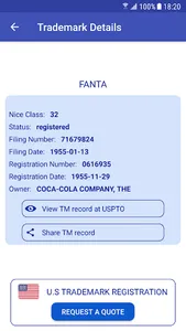 U.S. Trademark Search Tool screenshot 4