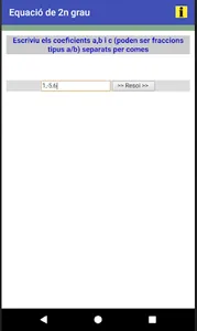 Equació de 2n grau screenshot 1