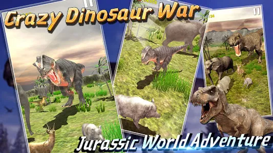 Crazy Jurassic Dinosaur War screenshot 14