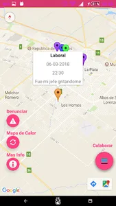Mapa de Acosos - Denunciemos e screenshot 2