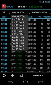 Stock Option Quotes screenshot 2