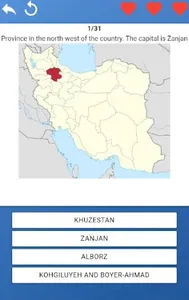 Provinces of Iran - maps, capi screenshot 1